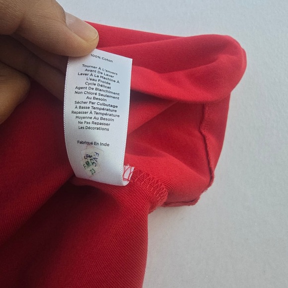 Talbots Petites NWT Red Cotton Eyelet Cap Sleeve Fit and Flare Dress Size P - XS - Picture 5 of 11